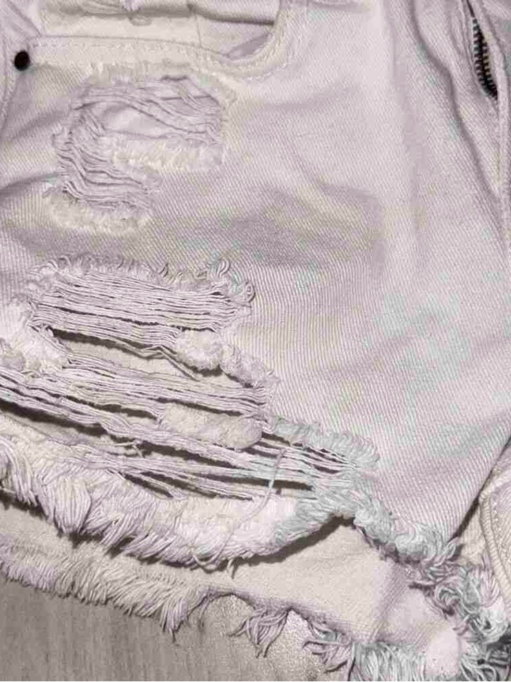 PacSun Light Pink Distressed Denim Shorts - Picture 4 of 5